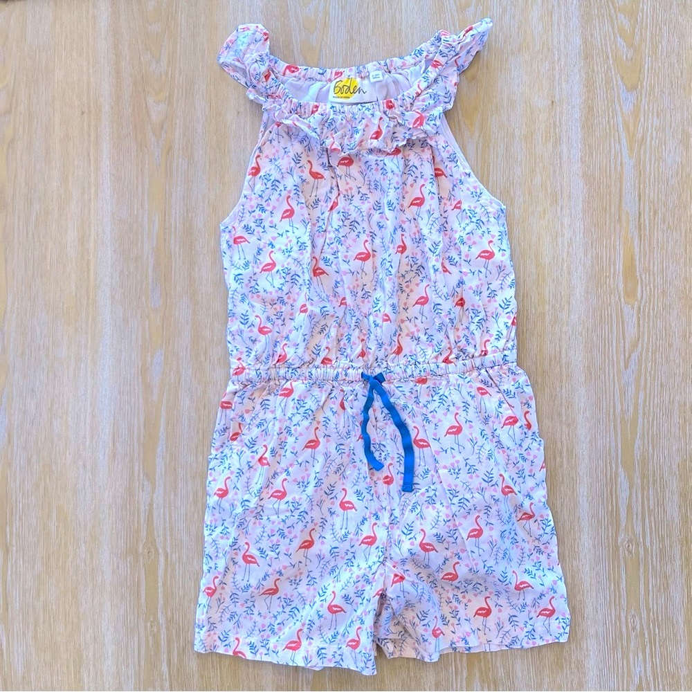Boden Flamingo Romper